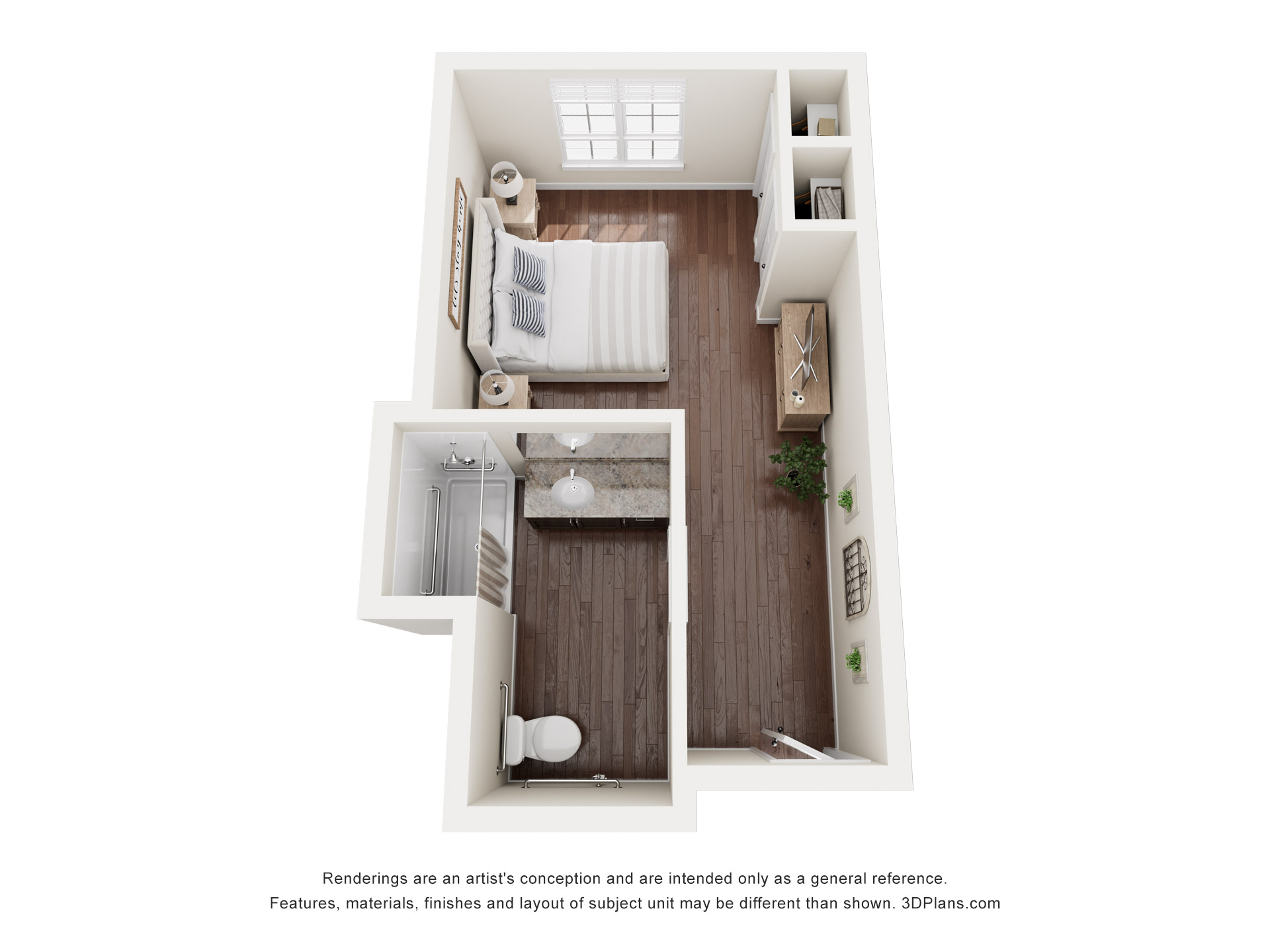 Memory Care Studio Floor Plan at American House Mount Prospect