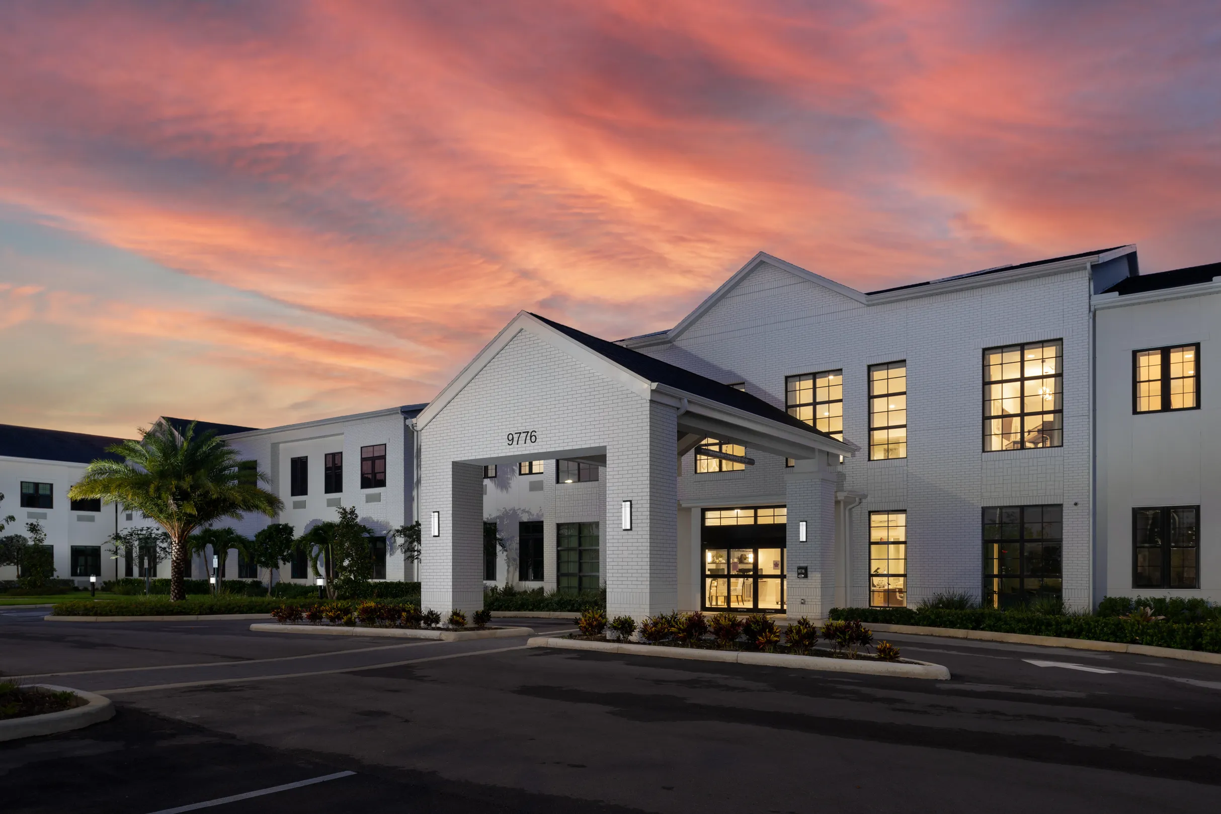 American House Boynton Beach exterior of entrance