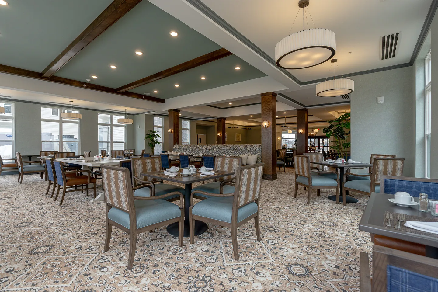 Dining Room at American House Meridian Senior Living Community